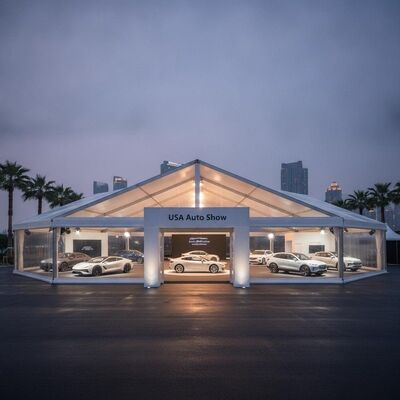 USA Auto Show Namiot imprezowy Namiot wystawowy Prezentacja pojazdów premium Wydarzenie motoryzacyjne Konstrukcja baldachimu amerykańskich targów
