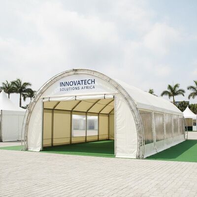 Targowy namiot wystawy handlowej South Africa Branded Modular Pavilion Aluminium TUV Certified for Corporate Trade Fair