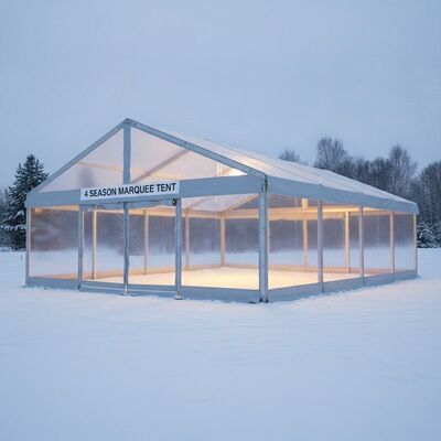 4 sezony Aluminiowy ramy Party Marquee namiot pełne zamknięcie PVC ściany dla występów zimnej pogody