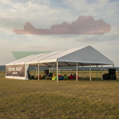 Festiwal gotowy Aluminiowy namiot na imprezy Marquee Wodoszczelny dach PVC na festiwale muzyczne Węgry